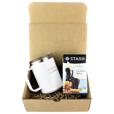 Cozy Tea Gift Set w/15 Oz. Polar Camel™ Mug And Stash Bag