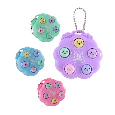 Colorful Push Pop Bubble Keychain Toy Pendant