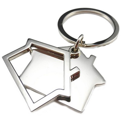 Double House Design Keychain