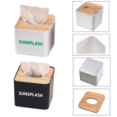 Wood Tissue Box Cover