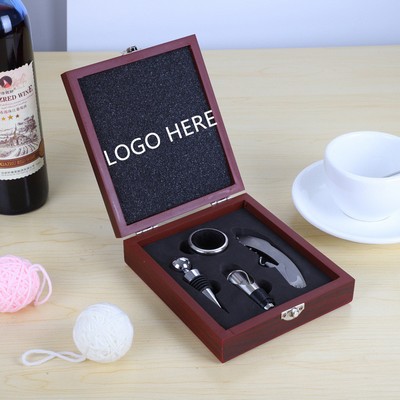 4 Piece Wine Accessories Set