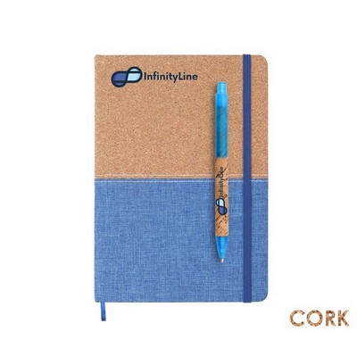 Corky Pen + Cork & Linen Notebook