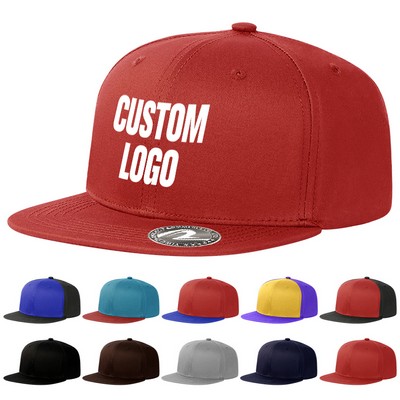 Custom Embroidered Flat Brimmed Cap