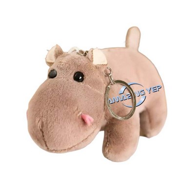 4.5" Keychain Squishmallow Plush Key Tag - Hippo