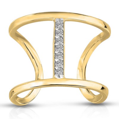 Jilco Inc. Yellow Gold Contemporary Diamond Ring