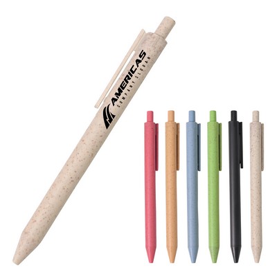 Recyclable Wheat Straw Ballpoint Pen