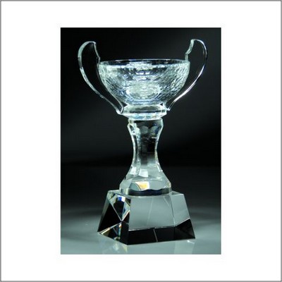 Loving Cup Crystal Award, 9"H