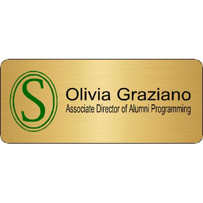 Colorgrave Plus 1.25"x3" Logo & 2 Lines of Engraving