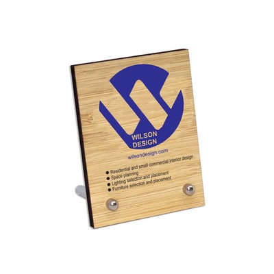 Ultra Vivid Bamboo Desk Plaques with Posts