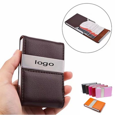 Pu Magnetic card Holder