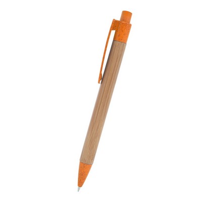 Eco Friendly Bamboo Wheat Straw Ballpoint Pen