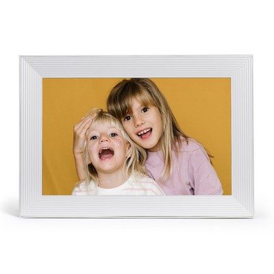 Aura 10.1" Carver Digital Photo Frame in Sea Salt (white)