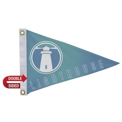 12" x 18' Polyester Pennant Flag Double-Sided