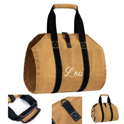 Fireplace Carrier Log Tote Bag