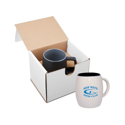 14 oz. Morning Show Barrel Mug in Individual Mailer