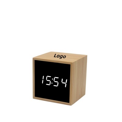 Wood Block LED Digital Clock