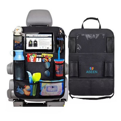 Multi Pockets Car Seat Organizer Backseat Protector