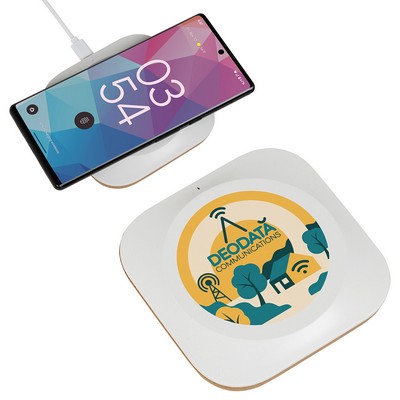 Trident 15W Wireless Charger Made With FSC® Cork & Recycled Plastic