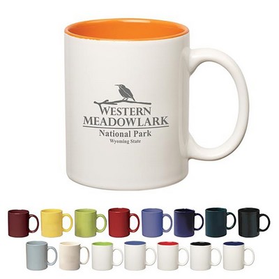 Classic 11 oz Ceramic Coffee Mug - Timeless Elegance for Sips