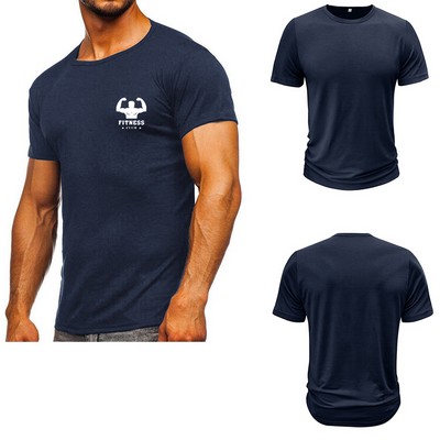 Round Necked Men's T-shirt