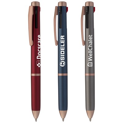 Trio Rose Gold Multi-Ink Pen