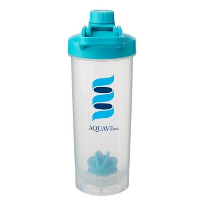 24 oz. Parthenon Plastic Shaker Bottle (2 Color Imprint)