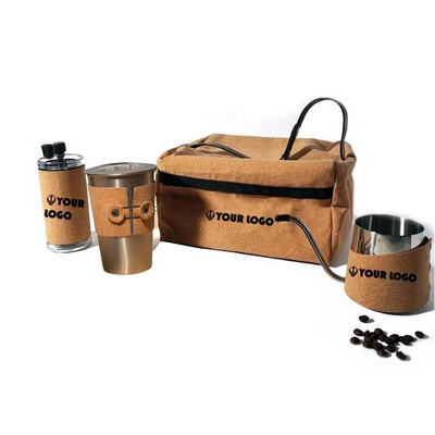 Cork Hand brewed coffee set with picnic bag/lunch bag