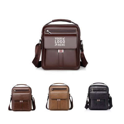 Crossbody PU Leather Sling Backpack