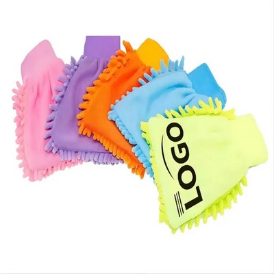 Durable Microfiber Car Wash Mitten MOQ 100PCS