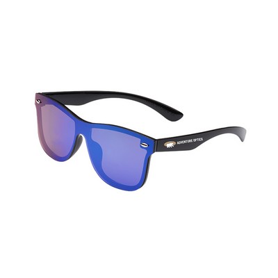 Spectator Mirrored Sunglasses (2 Color Imprint)