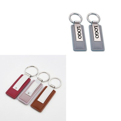 PU Leather Metal Keychains