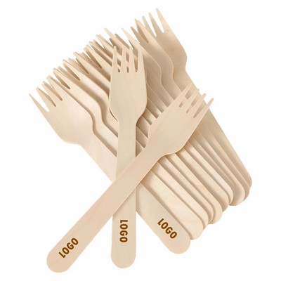 Disposable Wooden Forks -Pack Of 100