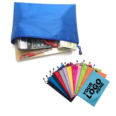 A4 Size Document Holder Zipper Organizer Pouch