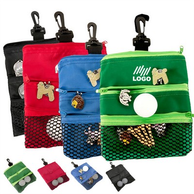 Golf Tee Ball Pouch Bag