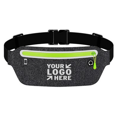 Zipper Sport Flat Waist Pack