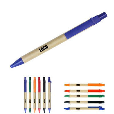 Eco Friendly Paper Body Ballpoint Pen