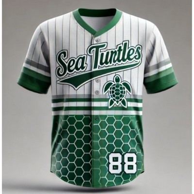 Sublimated Traditional Full Button Fastpitch Jersey