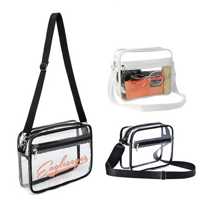 Clear Pvc Stadium Crossbody Bag