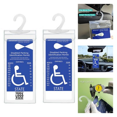 Ultra Transparent Handicap Parking Placard Holder