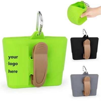 Silicone Dog Treat Pouch With Carabiner