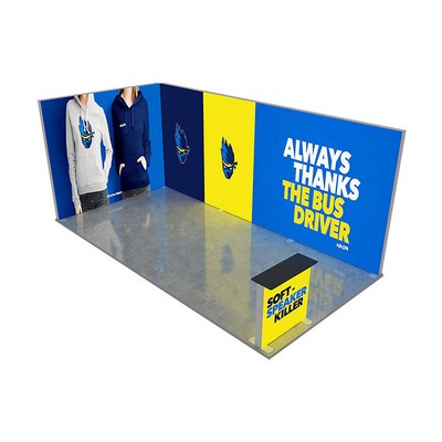 20ft Backlit Trade Show Display - Design 4 (Double Sided)