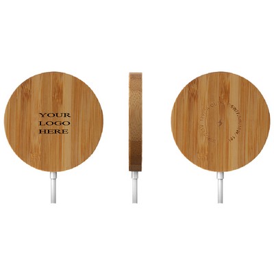 Natural Bamboo Wireless Charger