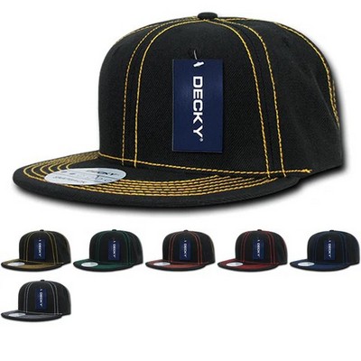 Decky High Profile Structured Contra-Stitch Snapback Cap