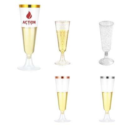 Disposable Clear Plastic Champagne Glasses