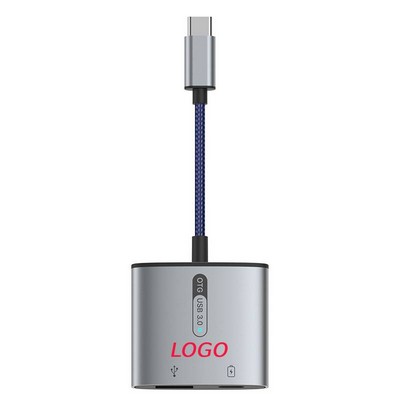 Type-C to Type-C + USB 3.0 adapter