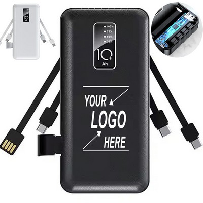 Portable 10000mAh Fast Charging Power Bank