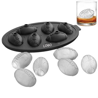 6-Football Ice Molds