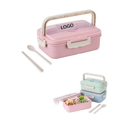 Wheat Straw Lunch Box With Cutlery