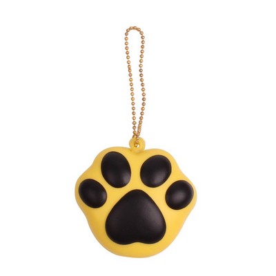 Foam Slow Rebound Dog Paw Keychain Stress Ball