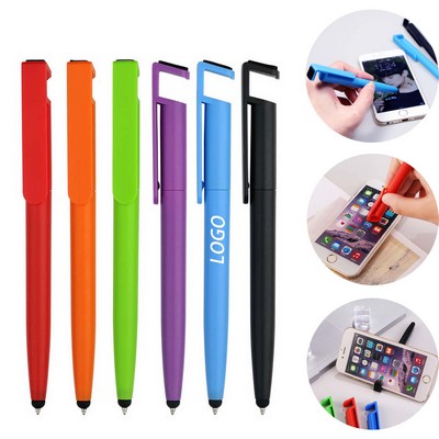 Stylus Pen W/Mobile Phone Holder And Screen Eraser